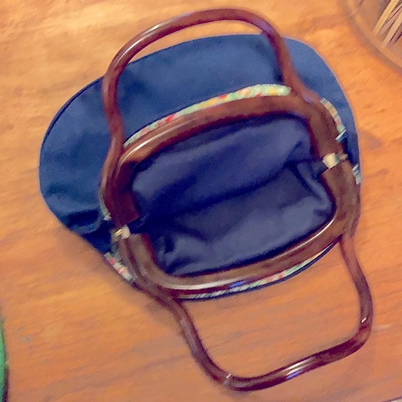 Handbags - Lucite handle vintage purse, handcrafted